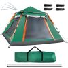 4-5 Person Camping Tent Outdoor Foldable Waterproof Tent with 2 Mosquito Nets Windows Carrying Bag for Hiking Climbing Adventure Fishing