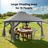 13 x 13 Feet Pop-up Instant Gazebo Canopy Tent with Mesh Sidewall